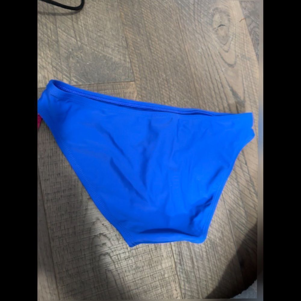 Xhilaration Blue Bikini Bottom Mid Coverage NWT Size Small - Picture 6 of 9